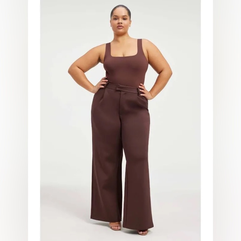 GOOD AMERICAN
SCUBA WIDE
LEG TROUSERS Sz 12 EUC WORN ONCE